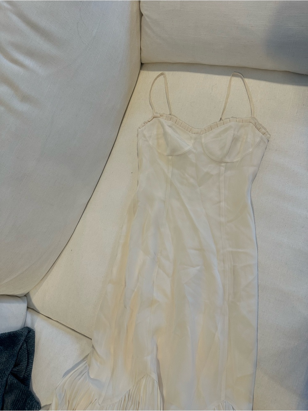 Reformation Aiko Maxi Dress in Fior Di Latte Size 0 - Picture 3 of 3